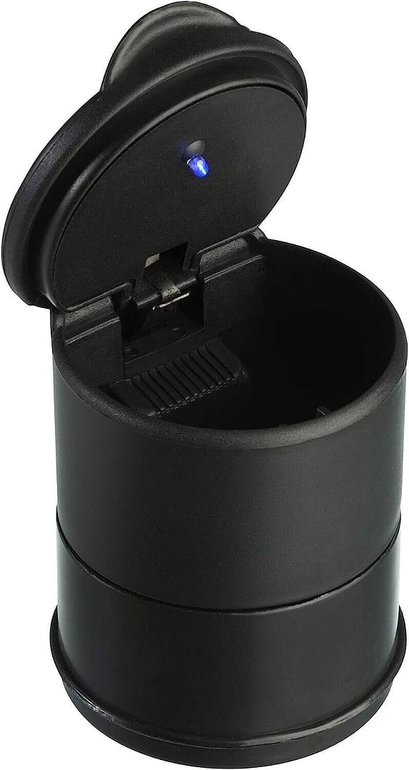 Vehicle Ashtray LED Light Storage Portable Car Ashtray Coin Holder